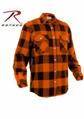 Worker Shirt Flannellhemd Holzfällerhemd Buffalo Heavyweight Flannel Shirt Rot