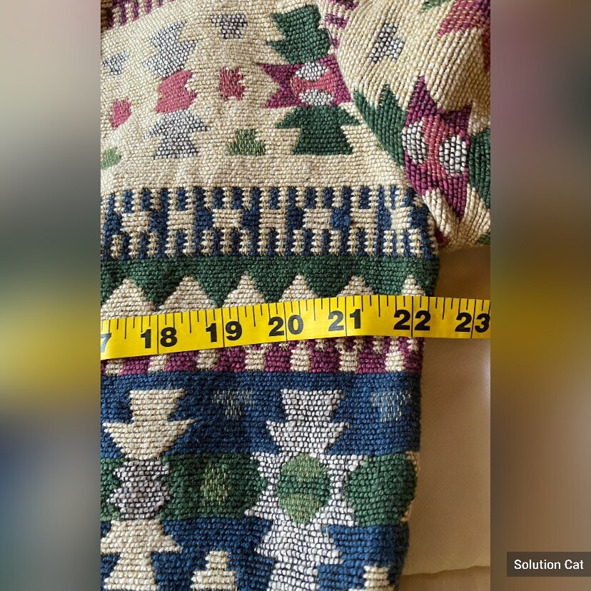 Jacket Women’s Medium Green Multicolor Boho South… - image 4