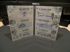National Treasures Split 6 Booklet Autograph Ray Dupree Fowler Beasley 1/1  2015