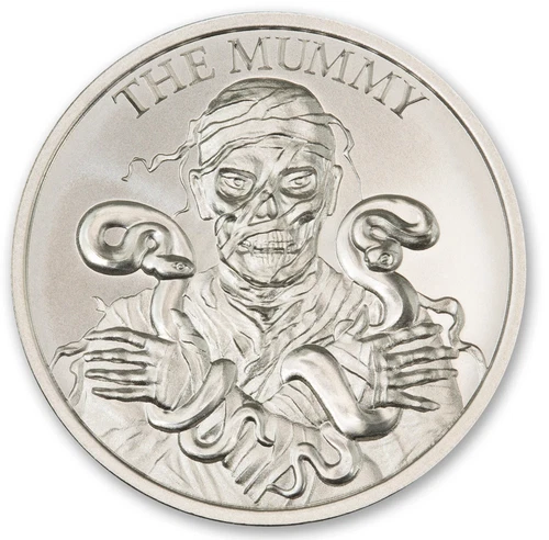 The Mummy Vintage Horror Series 1 TROY OUNCE .999 FINE SILVER Monster Halloween