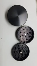 Lot of 2 Grinders 2.25" 2 piece Aluminum black usa seller fast shipping 