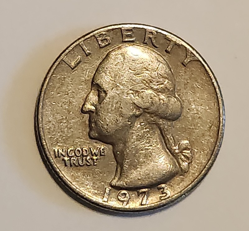 1973-S Washington Quarter Dollar Coin Very Fine.