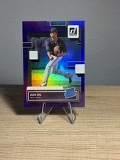 2022 Panini Donruss - Rated Rookie Holo Purple #44 Luis Gil (RC) New York Yankee