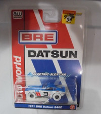 Auto World 1971 BRE Datsun 240Z White Chassis  Tires NIB