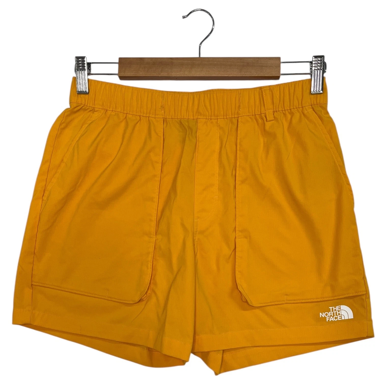 The North Face Shorts Mens Small Yellow Ripstop Outdoor Hiking Nylon Gorpecore