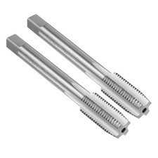 2pcs Hand Plug Tap 7/16"-20 UNF 2B Left Hand Thread Screw Tapping Threading Tool