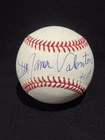 GREG THE HAMMER VALENTINE "HOF 2004" WWE SIGNED MLB BASEBALL BECKETT BAS BL75456