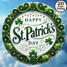 Tin Metal Signs Home D cor 8x8 Printing,Festive St. Patrick's Day Theme,Vintage