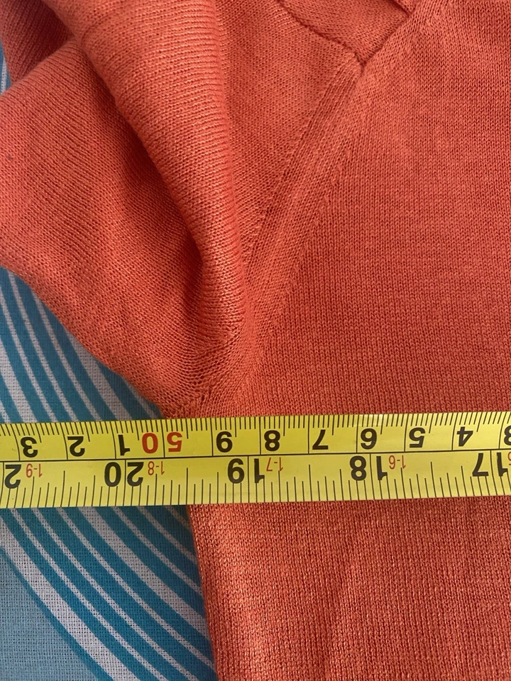 Max Mara Shirt Light Cardigan Red Size L Ag25 - Image 3 of 4