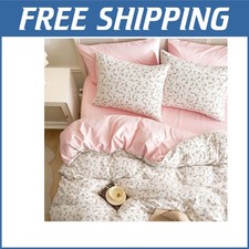 All-Season Full Size Floral Comforter Set - Pink Coquette Cottage Design