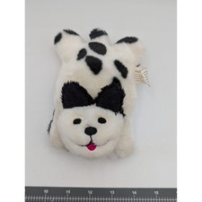Pillow Buddies Babies Dog Plush White Black 6 Inch Spotted 1997 Crown Crafts