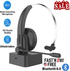 2026 Wireless Trucker Bluetooth Headset With Noise Cancelling Mic For Phone PC