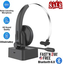 2026 Wireless Trucker Bluetooth Headset With Noise Cancelling Mic For Phone PC