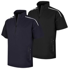 J.Lindeberg Mens Shay Rain Waterproof Windproof 1/4 Zip Golf Shirt 45% OFF RRP