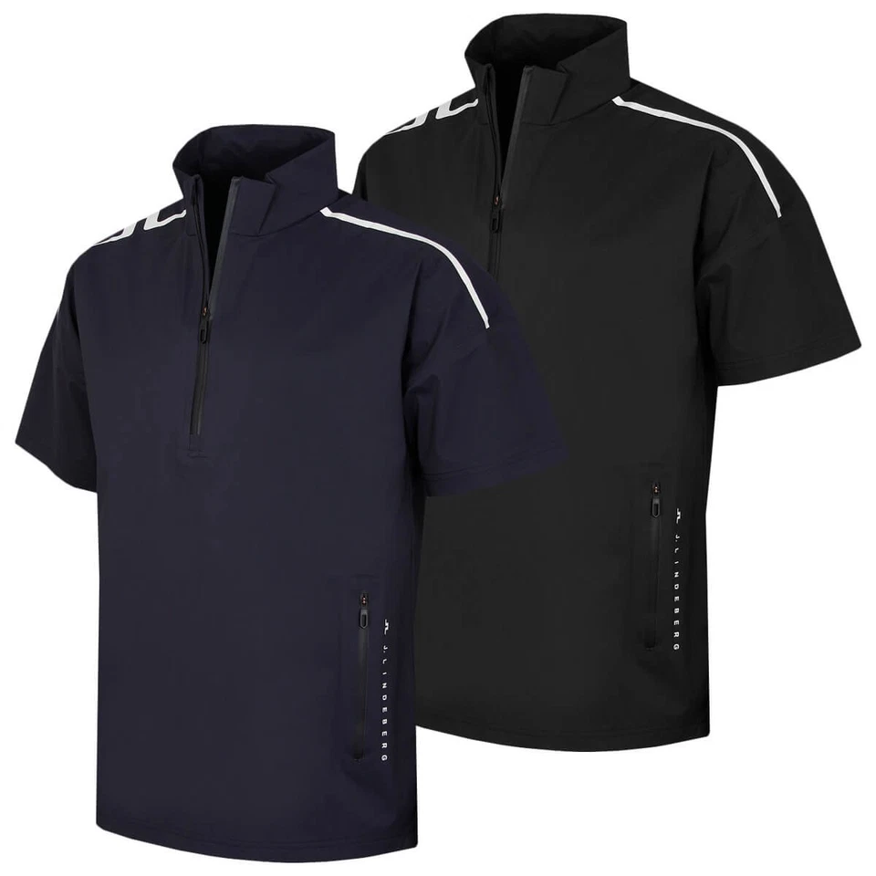 Camisa de golf J.Lindeberg para hombre Shay impermeable a prueba de viento 1/4 cremallera 45 % de descuento precio de venta sugerido por el fabricante