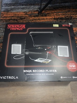 STRANGER THINGS Victrola WSQK Record Player Turntable Speakers Netflix - NEW