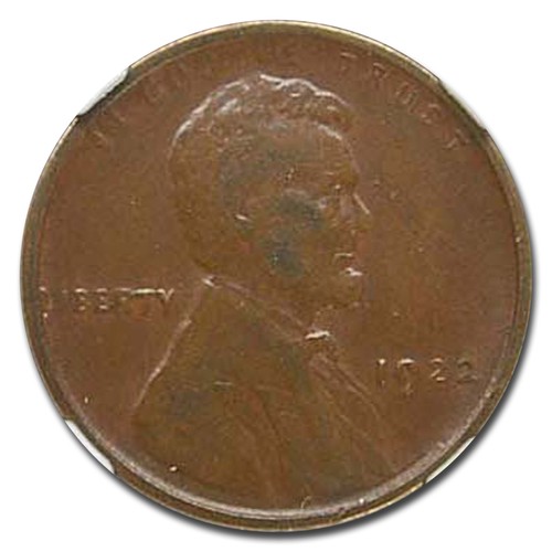 1922 Lincoln Cent AU-50 NGC (No D, Strong Reverse) - Picture 2 of 3