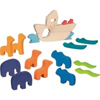 goki Arche Noah – Holzspielzeug 17-Teilig, FüR Kinder Ab 3 Jahren