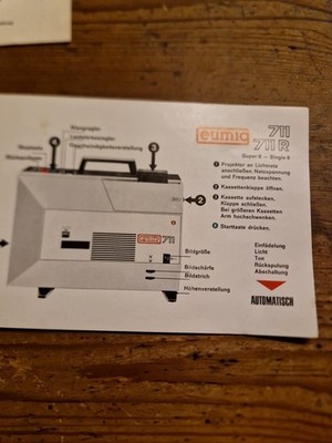EUMIG Bedienungsanleitung MARK 711 711R Super 8 Single 8