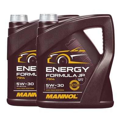 MANNOL Energy Formula JP 5W-30 Motoröl, API SP (RC), 2x4 Liter