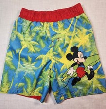 Disney Mickey Mouse swim trunks size 3T 100 polyester RN 19109