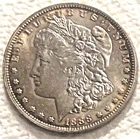 1888 O Morgan good luster lightly circulated bright free shipping Sigma tested++