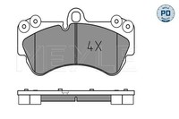 Bremsbelagsatz Scheibenbremse Vorne Meyle 025 236 9217 PD FÜR Porsche VW