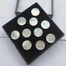 AAA Natural Mother of Pearl Both Side Flat Round Shape Loose Gemstone