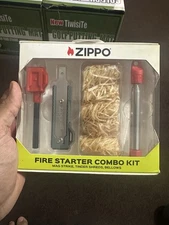 Zippo Camping Fire Starter Combo Kit (Tinder Shreds, Bellows, and Mag Strike)...
