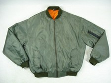 Vintage MA-1 USAF  Padded Flight Bomber Jacket  Men's XXL Green Reversible VGC