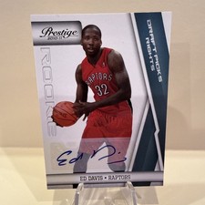 2010-11 Prestige - Ed Davis #163 Draft Picks Rights Autographs /199 (AU, RC)