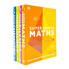 DK Super Simple Study Guide 4 Books Collection Set (Super Simple Maths, Chemistr