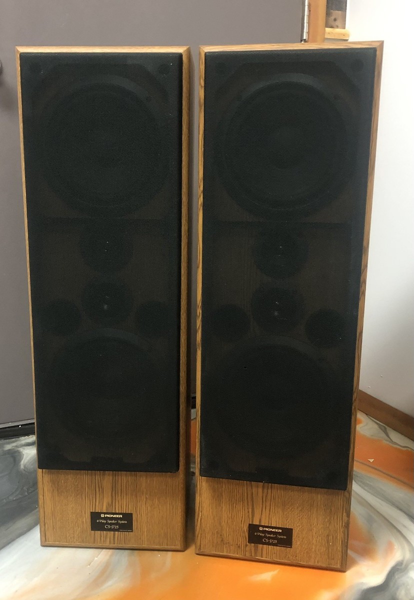 VTG Pioneer Vintage Speakers Model CS- J725 Twin Woofer System w