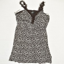 Lane Bryant Women's Fit & Flare Dress Cheetah Sleeveless Polyester Brown Size 24