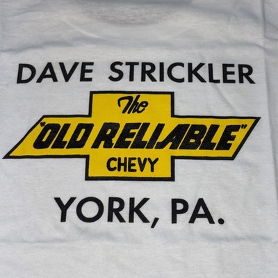 Vintage Y2k NHRA Dave Strickler Chevy Old Reliab Drag Racing T-shirt 2XL NEW NOS