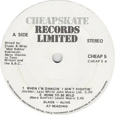 Slade – Alive At Reading '80 - 7" Vinyl 1980 CHEAP5 - ABLP - EX/PAPER