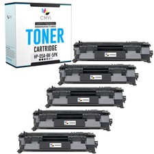 CMYi 5PK Replacement 05A Toner Cartridge for HP LaserJet P2055d P2055dn P2055X