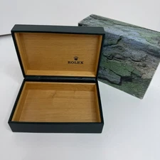 Genuine Rolex Vintage Green Leather Datejust And Sport Models Box Ref 68.00.71