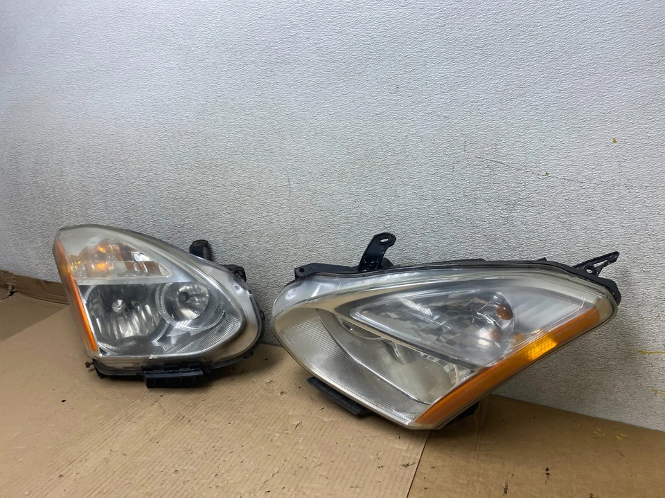 2009 - 2013 Nissan Rogue Left+Right Side Set Halogen Headlights U2640 DW - Image 2 of 4