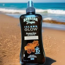 Hawaiian Tropic Island Glow Protective Dry Spray Oil SPF15 200ml
