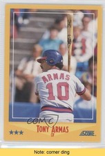 1988 Score Factory Set High Gloss Tony Armas #487 READ 0b3