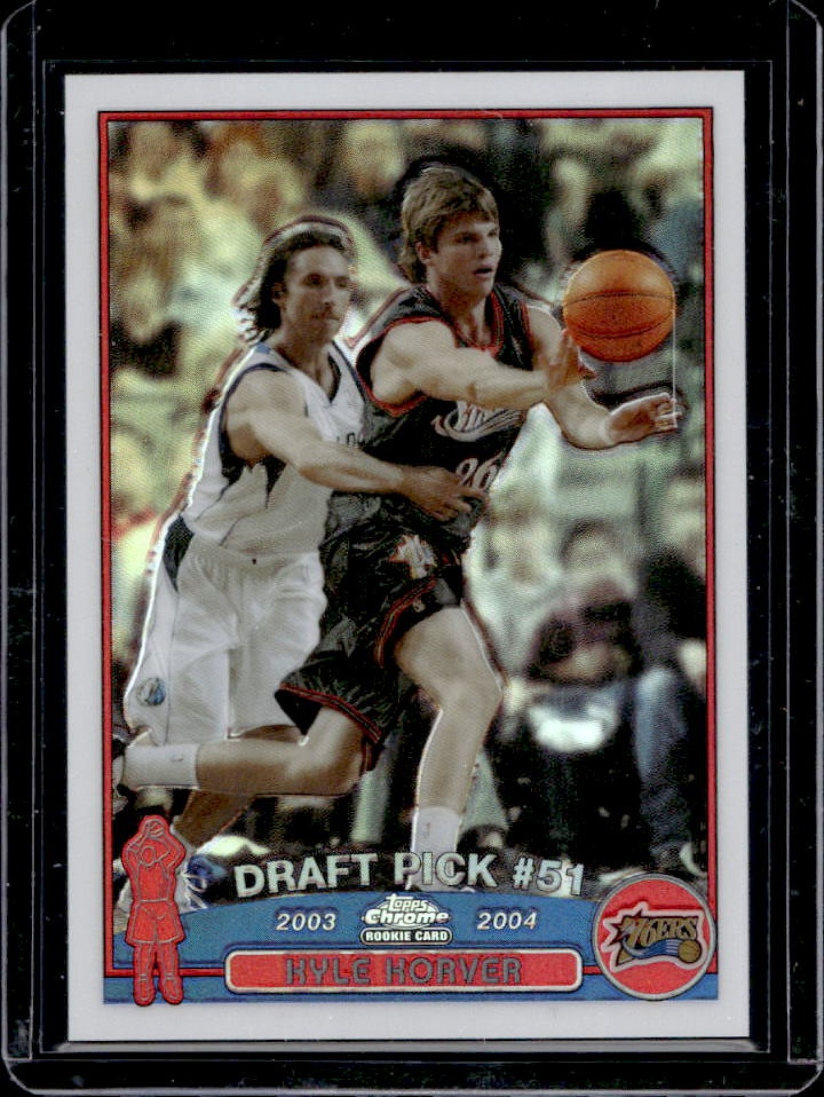 2003-04 Topps Chrome Kyle Korver Refractor Rookie RC #153 76ers