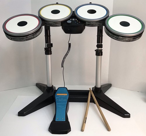Xbox 360 Harmonix Rock Band Beatles Special Edition Drumset Pedal & Ständer