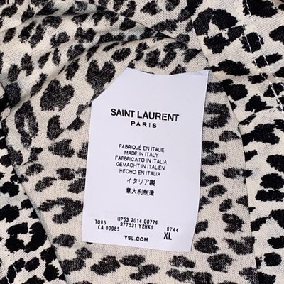 Saint Laurent Hedi Slimane Era Baby Leopard Print Tee | eBay
