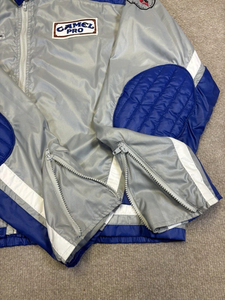 Vintage 1980s Camel Pro Riders Nylon Jacket Pit Jacket Size XXL Track Racing - Image 4 of 4