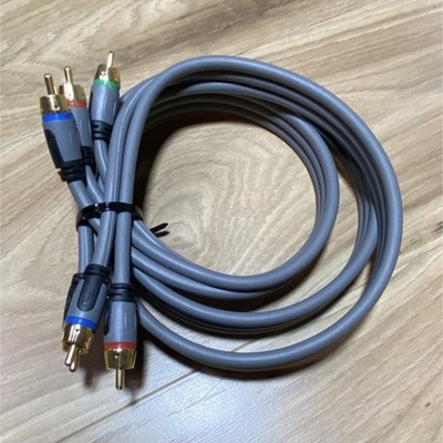Rocketfish Component Video Cable RCA Male to Male 4ft Gold Plated