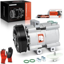 Air Conditioner AC Compressor with Clutch Compatible with Ford F-150 4.2L