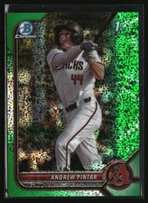 2022 Draft Chrome Green Refractor /99 Andrew Pintar #BDC-138 Baseball Card