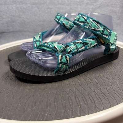 Teva Original Universal Sandals Womens 9 Teal Strappy Adjustable Outdoor Sport