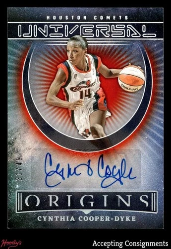 2023 Panini Origins WNBA Universal Red Cynthia Cooper-Dyke AUTO 31/49 COMETS